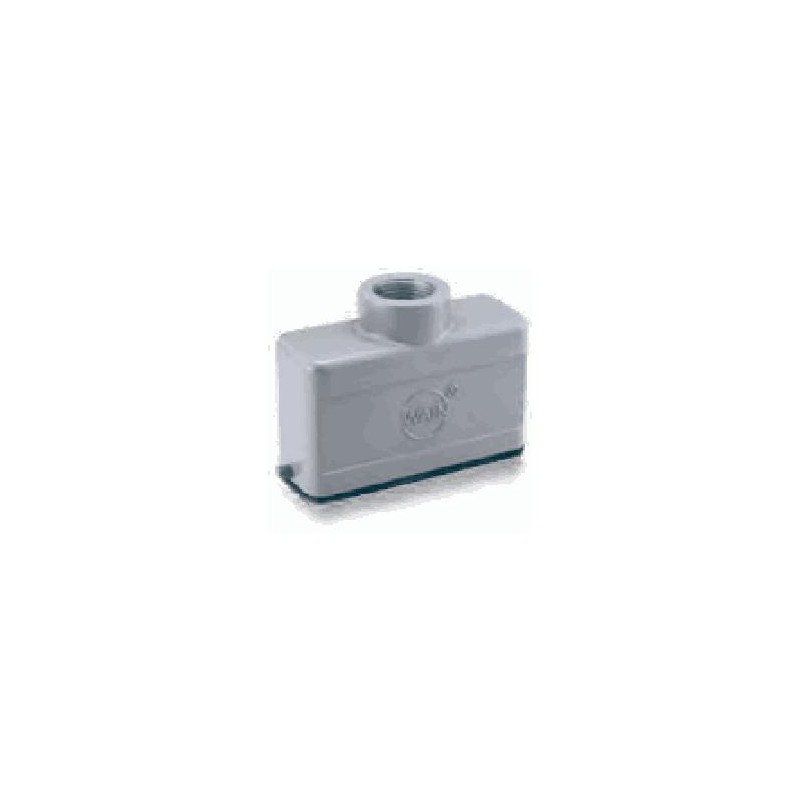 Capot 16A, Aluminium moulé sous pression, Alliage de zinc moulé, IP65, Sortie verticale, M20